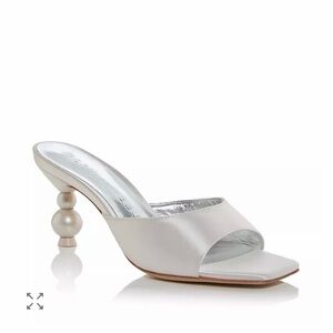 Sophia Webster White Satin Wedding Sandals $495 Retail